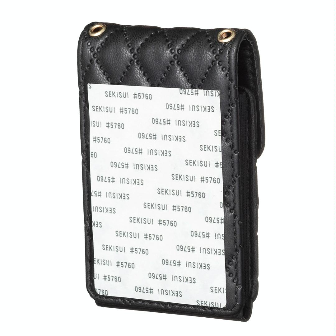 Vertical Card Bag With Metal Buckle For Mobile Phones - Blue