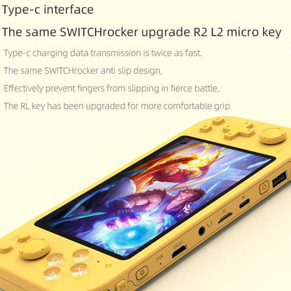 Portable Dual-Handle Game Console - Rg3000 - Yellow