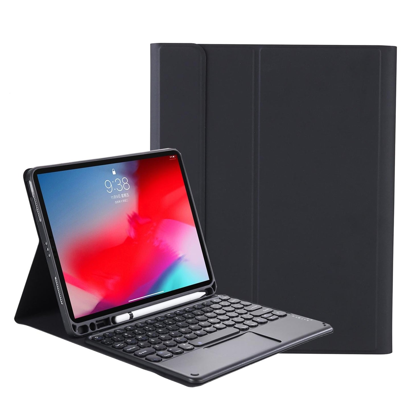 Detachable Bluetooth Keyboard Leather Case For Ipad Air 4 / 5 With Touch Control And Skin Feel Texture - For Ipad Air 4 10.9 2020 / Air 5 10.9 2022