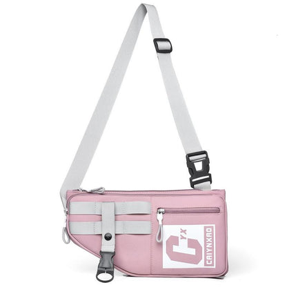 Large Sports Shoulder Bag With Multiple Pockets 2502 - Orange