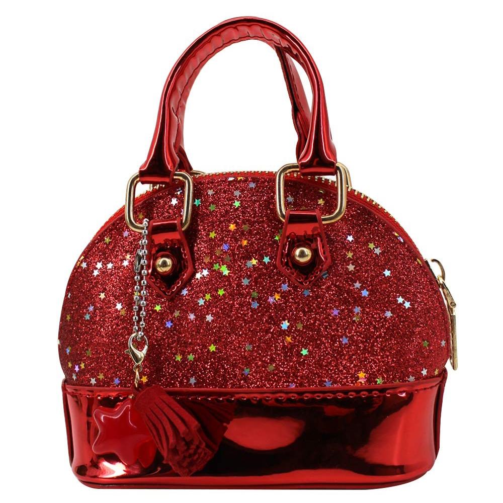 Mini Leather Shoulder Bag For Girls Cute & Compact - Silver