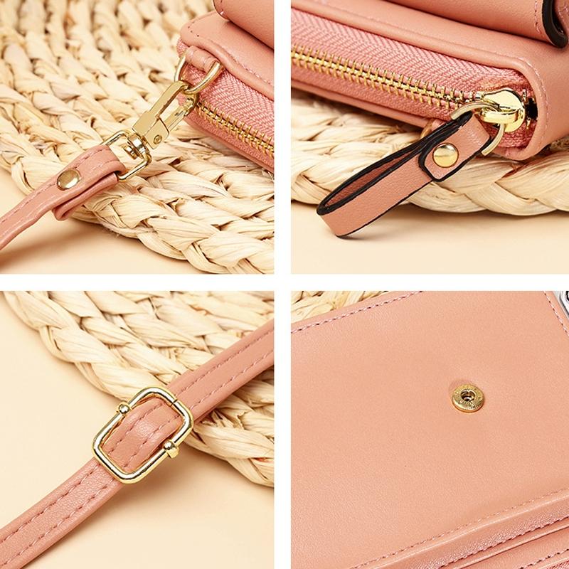 Large Capacity Crossbody Purse For Women - Pink