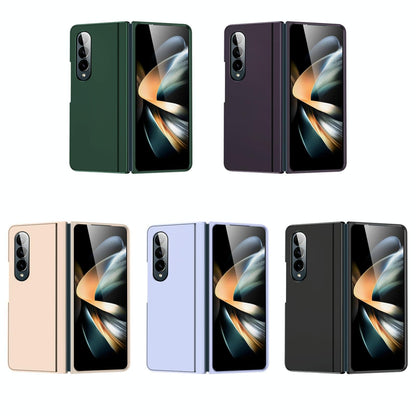 Foldable Phone Case with Holder for Samsung Galaxy z Fold 4 - Full Coverage - Dark Purple