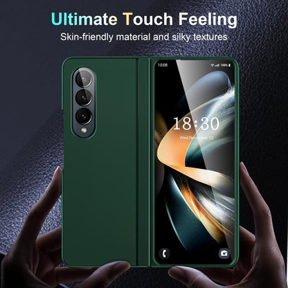 Foldable Phone Case with Holder for Samsung Galaxy z Fold 4 - Full Coverage - Dark Purple