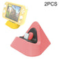 2-Pack Portable Triangle Charger For Nintendo Switch / Lite - Coral Red