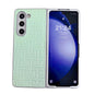 Geometric Gradient Leather Phone Case for Samsung Galaxy z Fold 4 5g - Pearlescent Finish - Green