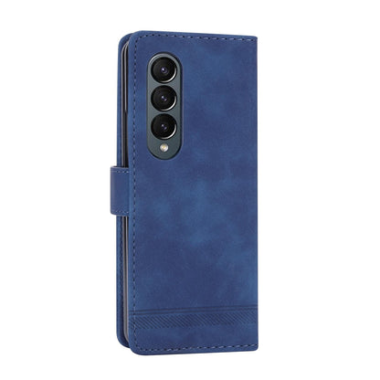 Premium Leather Tpu Case for Samsung Galaxy z Fold 4 / 5g - Blue