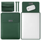 Lightweight 4-in-1 Leather Laptop Bag - 13 / 14 Inches Portable - Dark Green