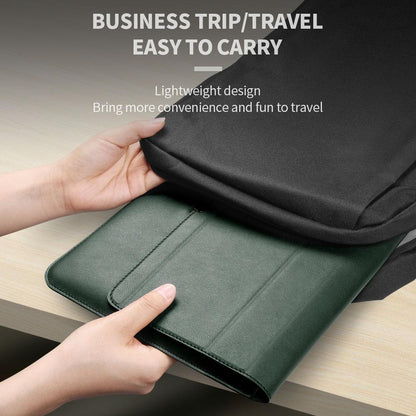 Waterproof 4-In-1 Laptop Holder With Wrist Protection - Fits 13 / 14 Inch - Green