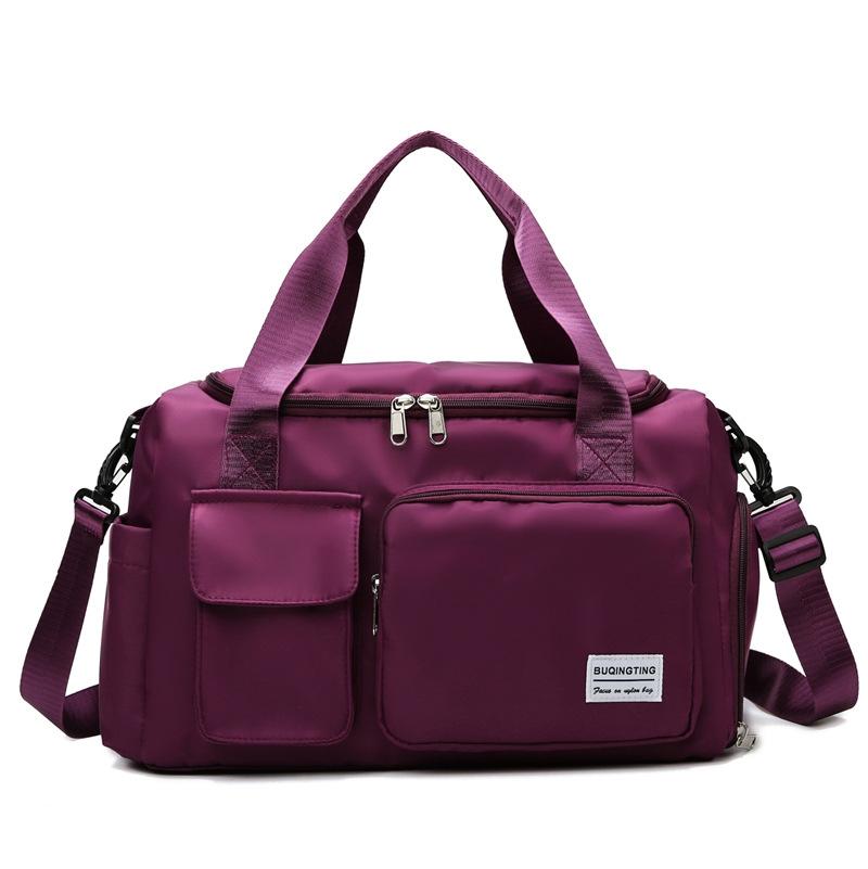 Waterproof Gym Bag For Travel - Size L - Green Pink