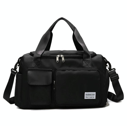 Waterproof Gym Bag For Travel - Size L - Green Pink