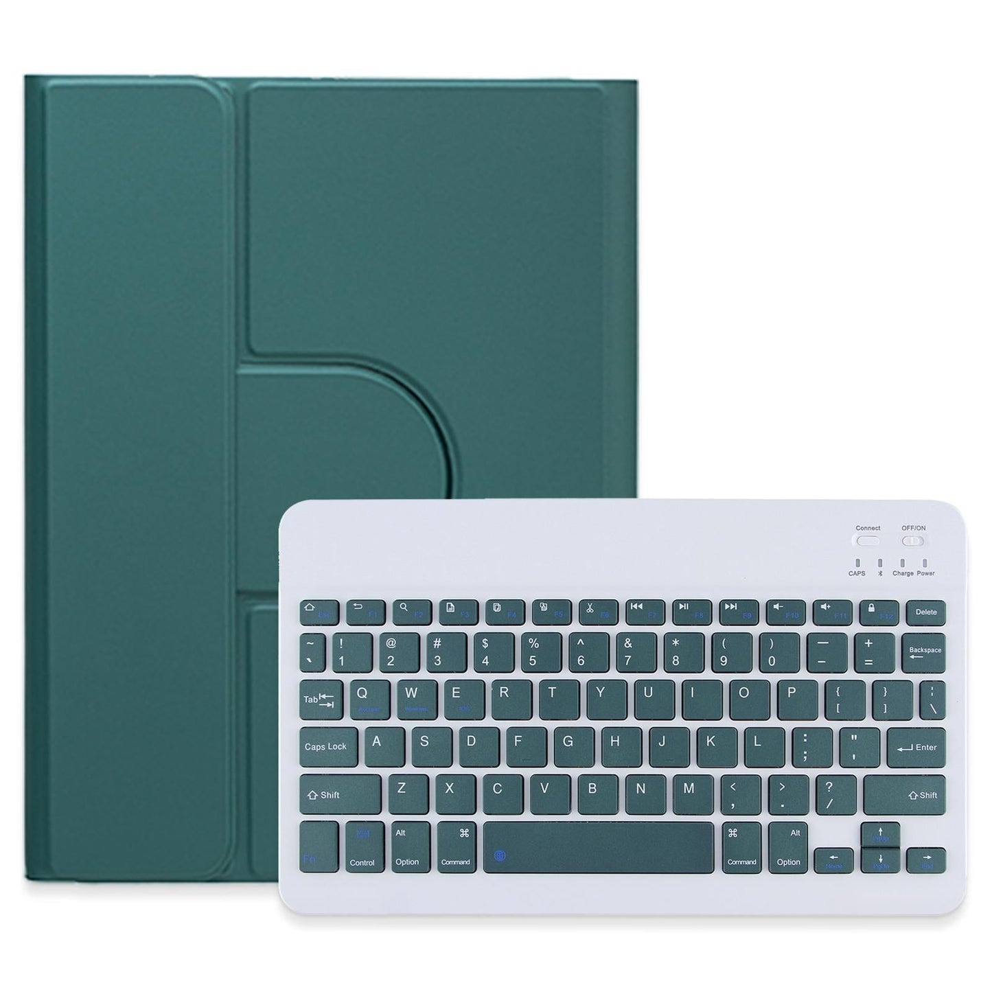 360 Degree Rotatable Bluetooth Keyboard Leather Case - Square Button - Sky Blue - For Ipad Air 2022 / Ipad Pro 11 2021