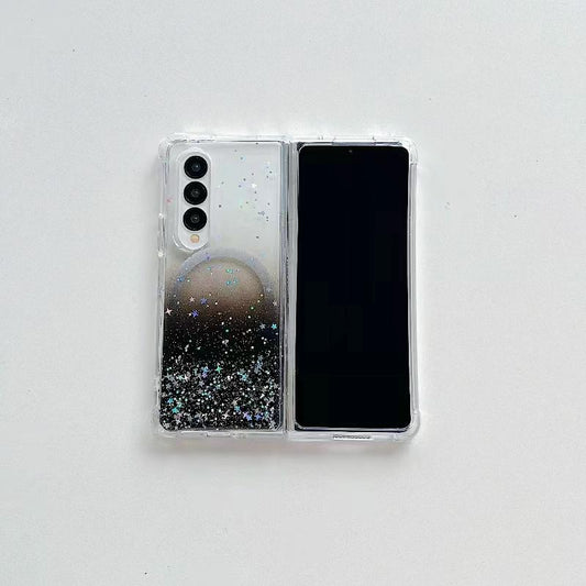 Sparkle Tpu Case for Samsung Galaxy z Fold 4 with Magsafe - Black