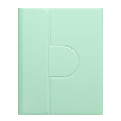 360 Degree Rotatable Bluetooth Keyboard Leather Case With Touchpad - Square Button - Sky Blue - For Ipad Air 2022 / Ipad Pro 11 2021