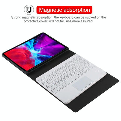 Bluetooth Tablet Case For Ipad Pro 11 With Touchpad & Pen Slot - Detachable Microfiber Leather - Orange