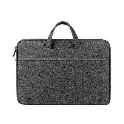Waterproof Laptop Handbag - 15.6 Inches Shock-Absorbing & Large-Capacity - Deep Sky Gray