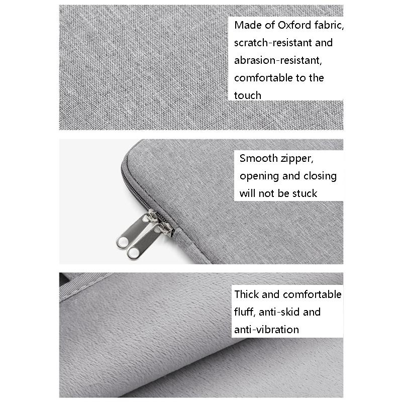 13 Inch Protective Laptop Liner Bag Cover - Lightweight Gray