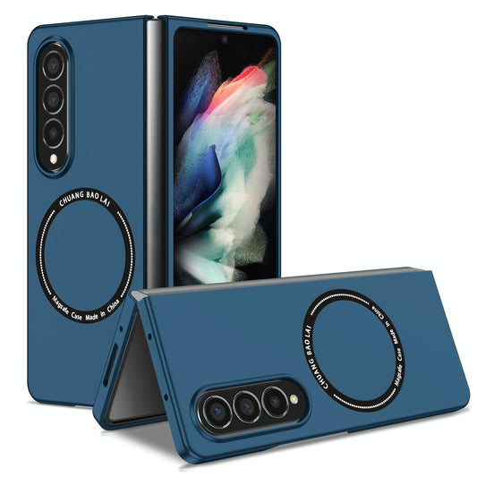 Secure & Portable Magnetic Folding Case for Samsung Galaxy z Fold 4 - Blue