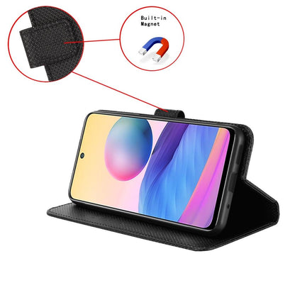 For Samsung Galaxy Z Fold4 5G Textured Leather Phone Case - Purple