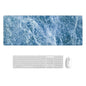 Sturdy Marbled Rubber Mouse Pad - Blue Marble