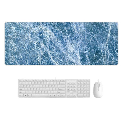 Sturdy Marbled Rubber Mouse Pad - Blue Marble