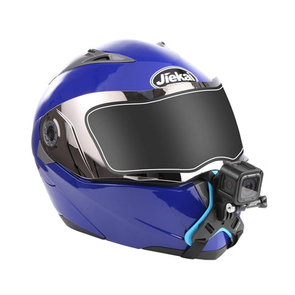 Universal Chin Strap Mount For Action Cameras - Orange