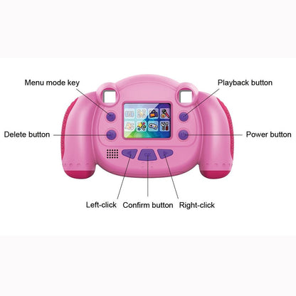 2.0 Inch Hd Screen Digital Children Camera - Pink 3mp