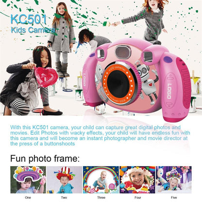 2.0 Inch Hd Screen Digital Children Camera - Pink 3mp