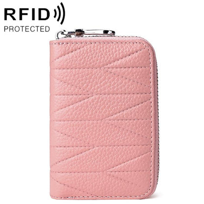 Women Anti Magnetic Leather Rfid Wallet - Pink