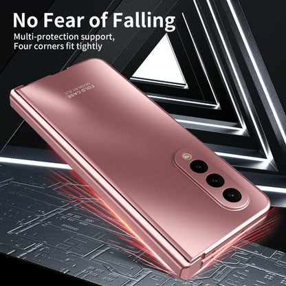 Foldable Electroplated 5g Case for Samsung Galaxy z Fold 4 - Blue