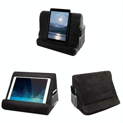 Versatile Laptop Rest Cushion with Cooling Pad - Grey