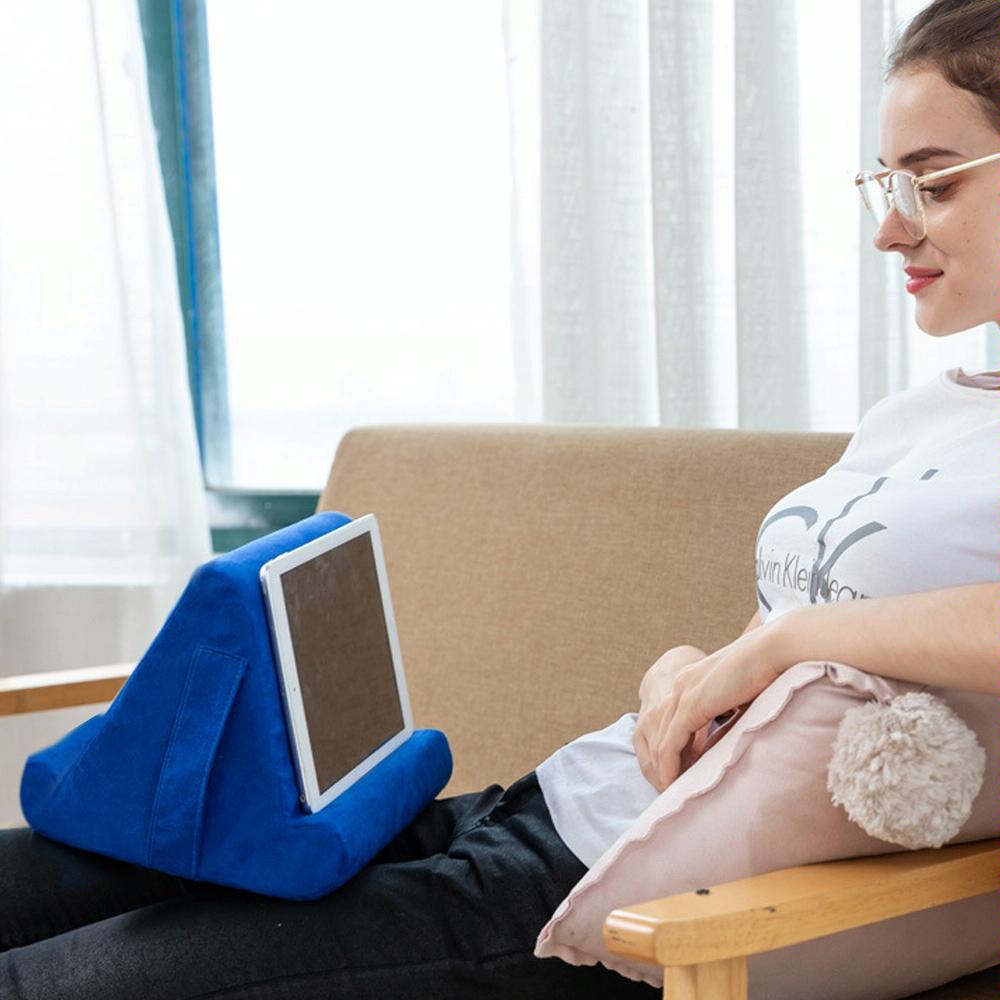 Versatile Laptop Rest Cushion with Cooling Pad - Grey