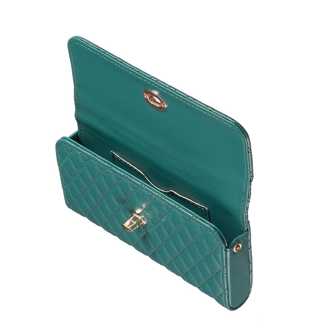 Horizontal Pu Crossbody Shoulder Bag - Purple