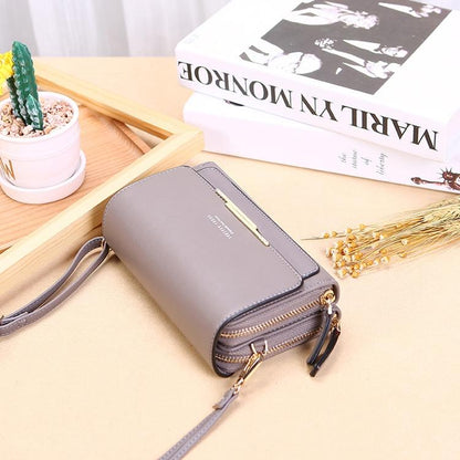 Large Capacity Multi Function Women Wallet - Brown