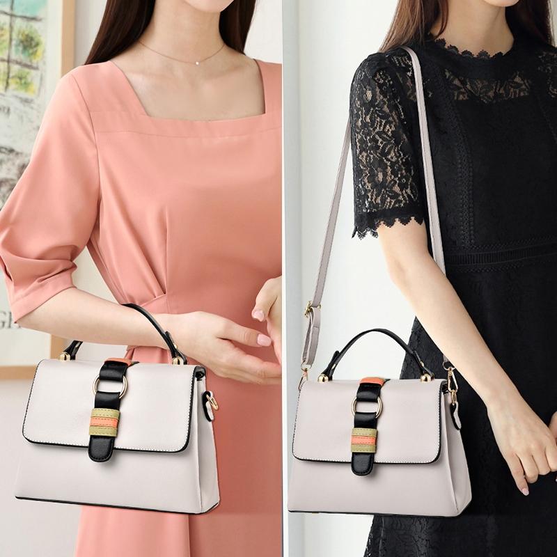Versatile Small Square Handbag For Women - Apricot