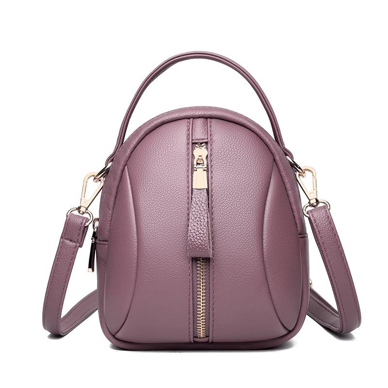 Multi Compartment Shoulder Bag For Women - Grey