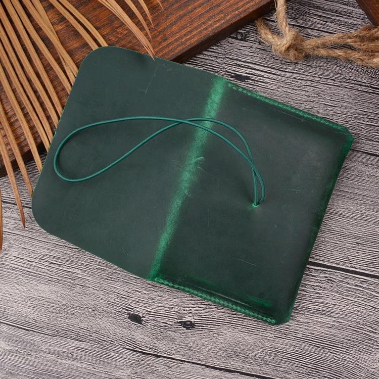 Retro Passport Wallet For Travel Crazy Horse Skin - Coffee
