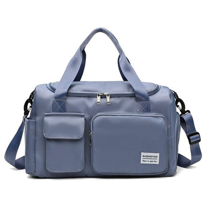Compact Waterproof Gym Bag For Travel - Size S - Fog Blue