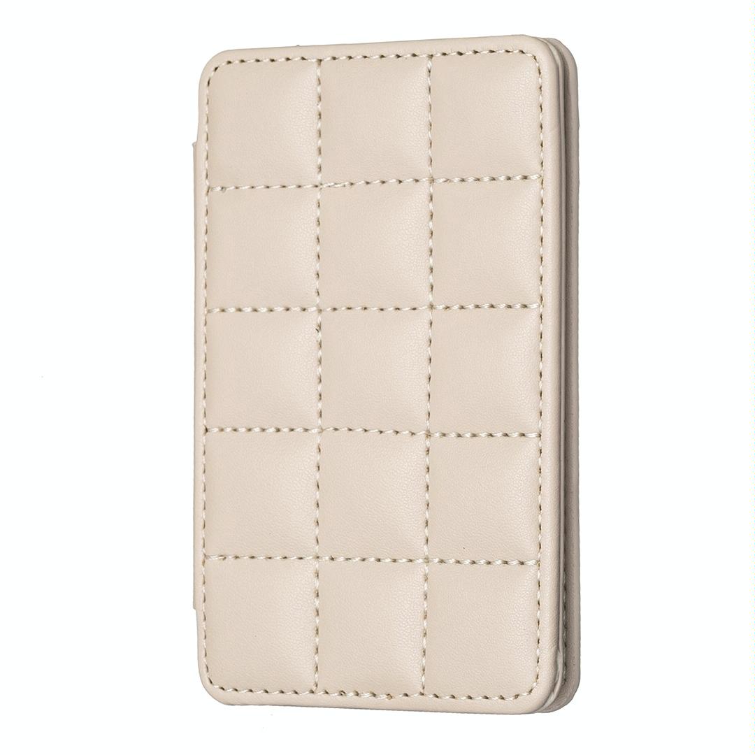 Grid Pattern Card Bag Sticker For Mobile Phones - Green