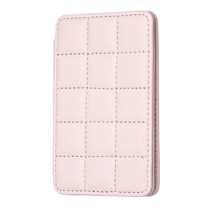 Grid Pattern Card Bag Sticker For Mobile Phones - Green