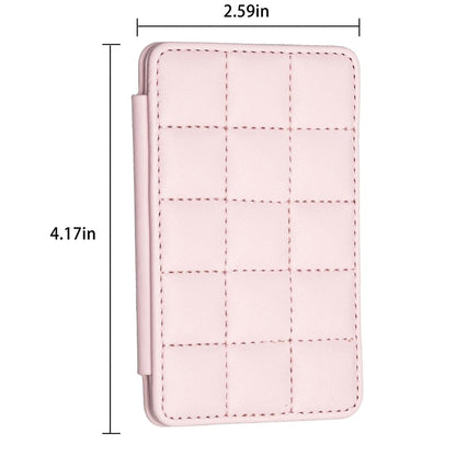 Grid Pattern Card Bag Sticker For Mobile Phones - Green