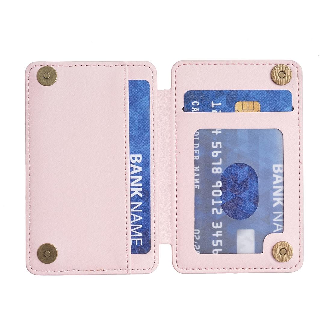 Grid Pattern Card Bag Sticker For Mobile Phones - Green