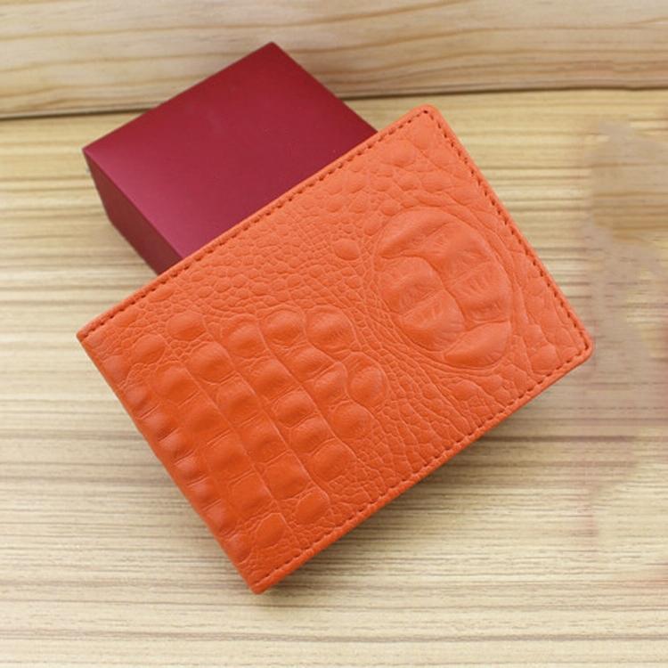 Universal Crocodile Pattern Driver License Cover With Card Slot - Pink