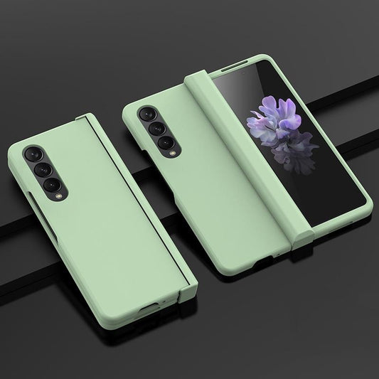 Foldable Skin Feel Case for Samsung Galaxy z Fold 4 / 5g - Light Green