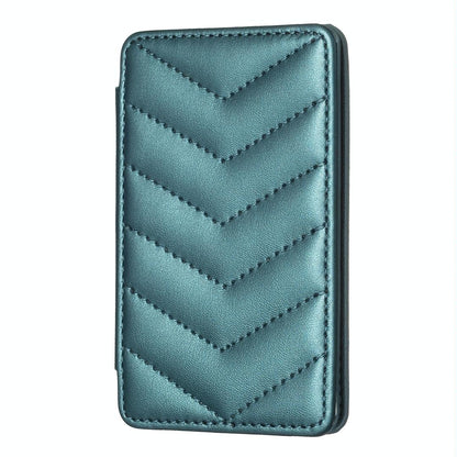 Wave Pattern Card Bag Back Sticker For Mobile Phones - Green