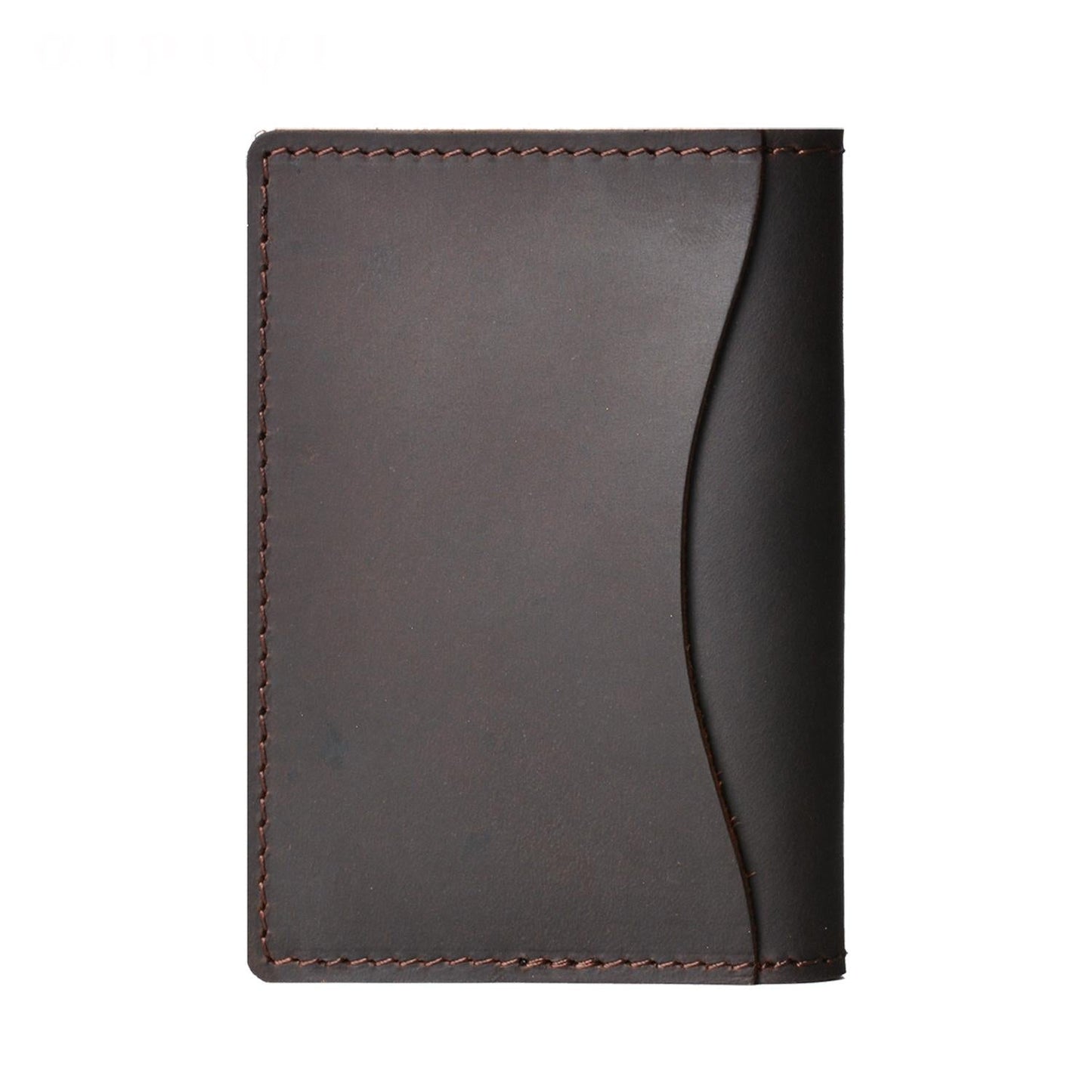 Minimalist Cowhide Card Holder Compact Wallet For Bank & Membership Cards - Blue
