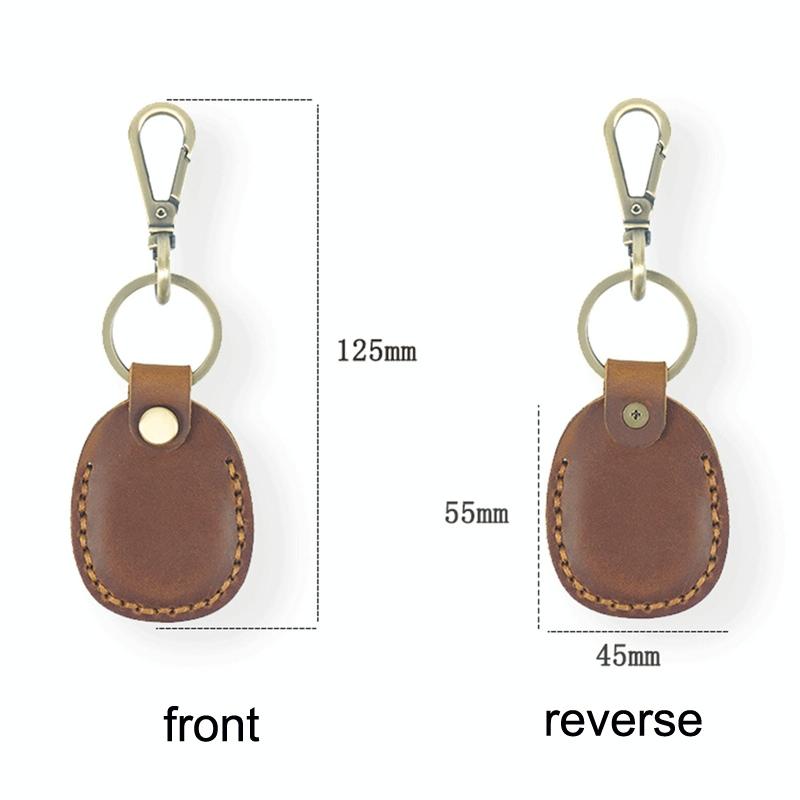 Vintage Leather Proximity Card Holder Access Control - Blue