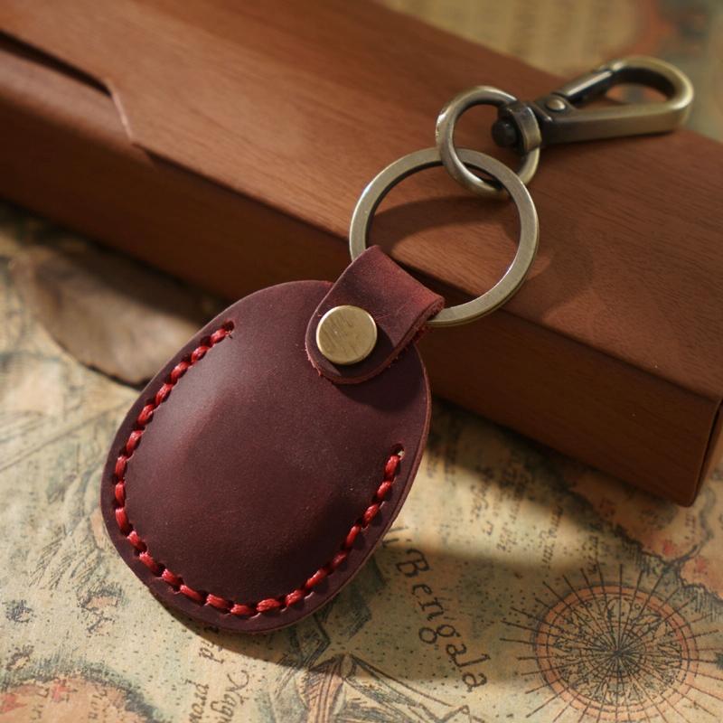 Vintage Leather Proximity Card Holder Access Control - Blue