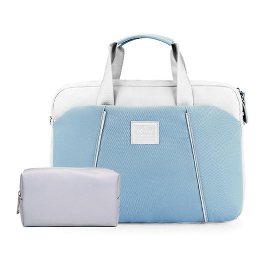 Computer Handheld Messenger Bag for Apple Macbook / Huawei / Xiaomi / Basne - Ladder Hand Lands Purple + Pink Pu Power Package