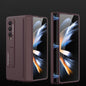 Foldable Magnetic Hinged Case for Samsung Galaxy z Fold 4 - Wine Red